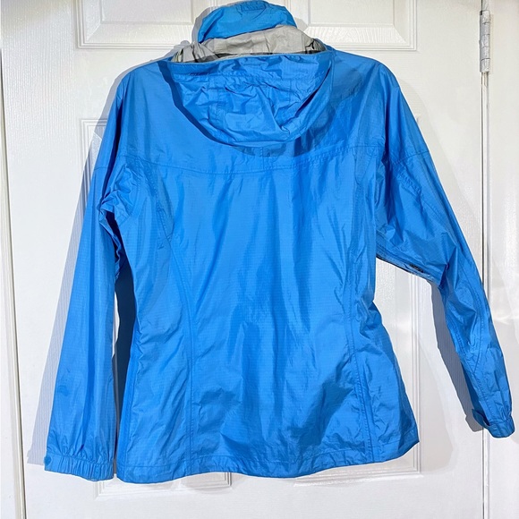 Marmot PreCip Eco Rain Waterproof Jacket Blue Zip Up Vented Arms Sz X-Small SALE - Picture 10 of 10